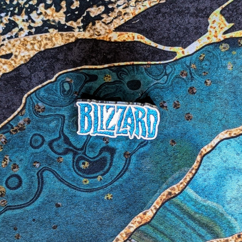 Blizzard Logo Pin | Blue Ice - No Lanyard